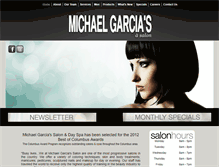 Tablet Screenshot of michaelgarciasalon.com
